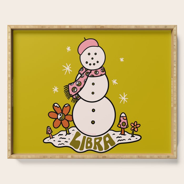 Libra Snowman Serving Tray Gallery Image 1