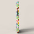 Playful Meadow Cute Animals with Motivational Affirmations - Bright Rainbow iPhone Case Gallery Image 2
