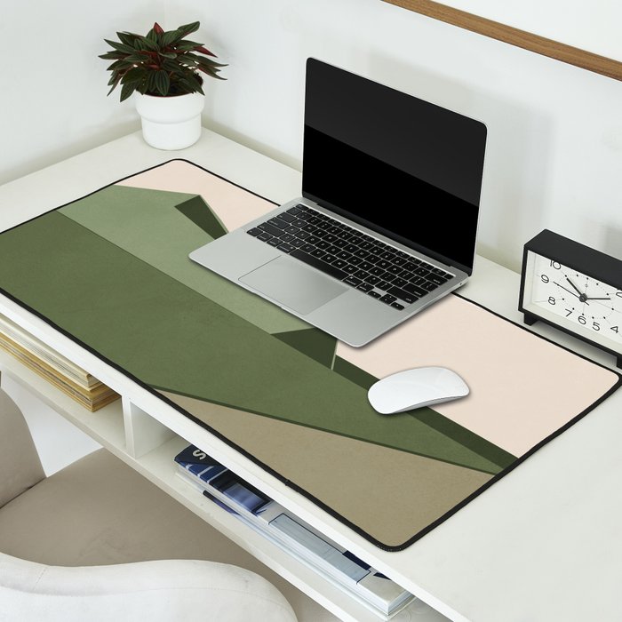 Abstract Minimal Geometric 14 Desk Mat Gallery Image 2