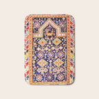 Antique Shirvan Rug With Abstract Peacock Print Bath Mat Gallery Image 1