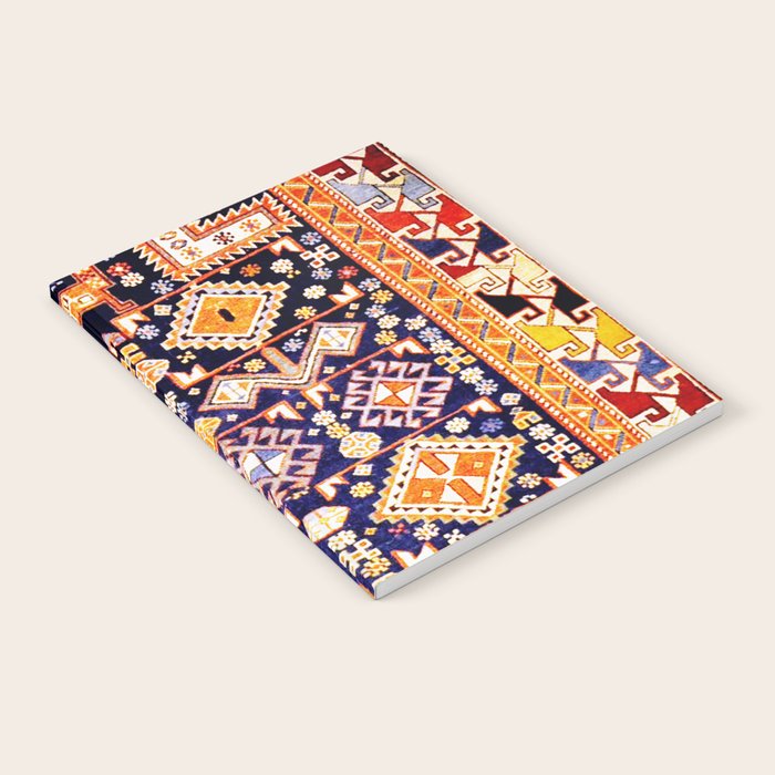 Antique Shirvan Rug With Abstract Peacock Print Notebook Gallery Image 1