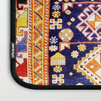 Antique Shirvan Rug With Abstract Peacock Print Laptop Sleeve Gallery Image 3