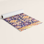 Antique Shirvan Rug With Abstract Peacock Print Yoga Mat Gallery Image 2