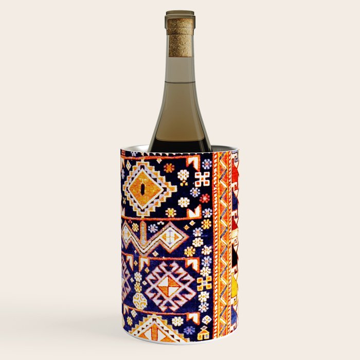 Antique Shirvan Rug With Abstract Peacock Print Wine Chiller Gallery Image 3