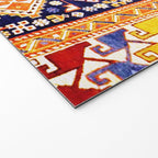 Antique Shirvan Rug With Abstract Peacock Print Welcome Mat Gallery Image 2