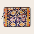 Antique Shirvan Rug With Abstract Peacock Print Laptop Sleeve Gallery Image 1