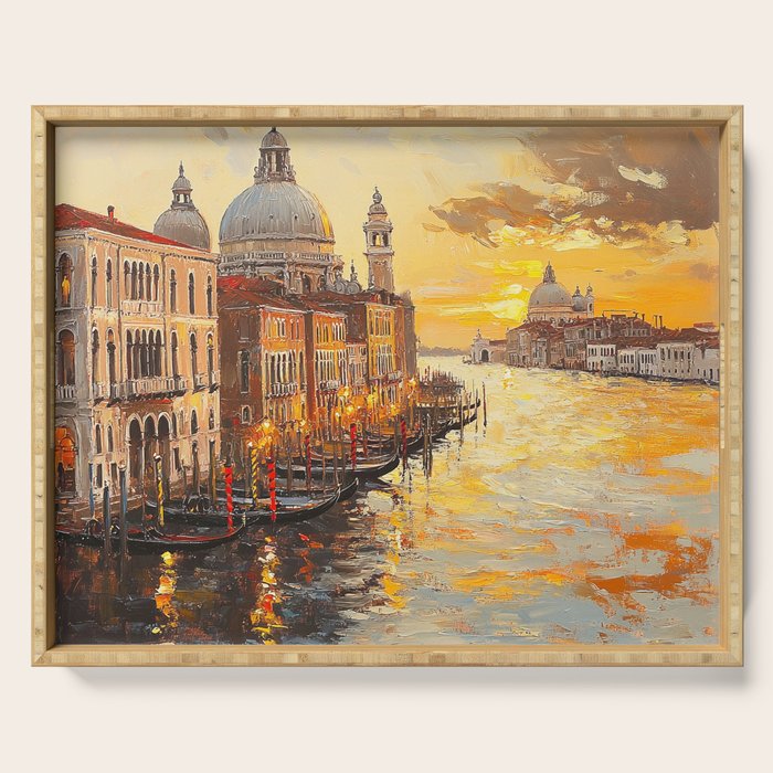 Reflections of a Venetian Dusk Serving Tray Gallery Image 1