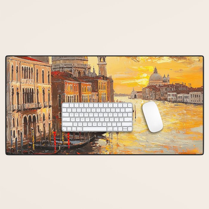 Reflections of a Venetian Dusk Desk Mat Gallery Image 1