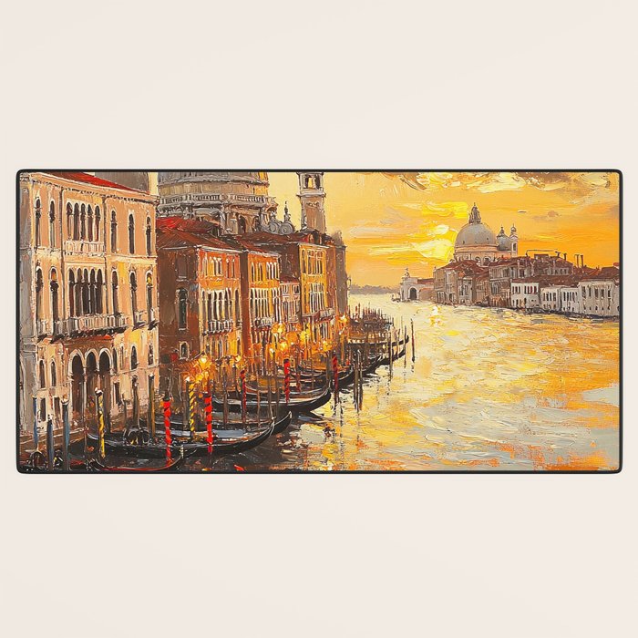 Reflections of a Venetian Dusk Desk Mat Gallery Image 3