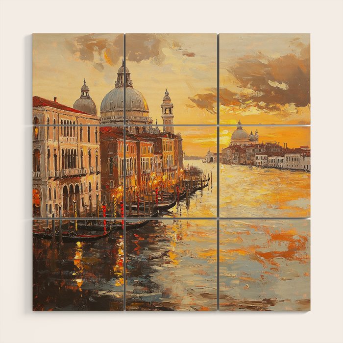 Reflections of a Venetian Dusk Wood Wall Art Gallery Image 1
