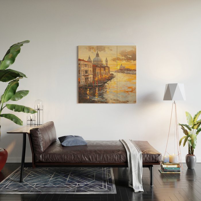 Reflections of a Venetian Dusk Wood Wall Art Gallery Image 2