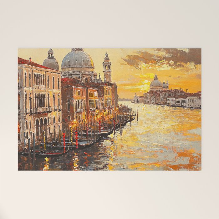 Reflections of a Venetian Dusk Welcome Mat Gallery Image 1