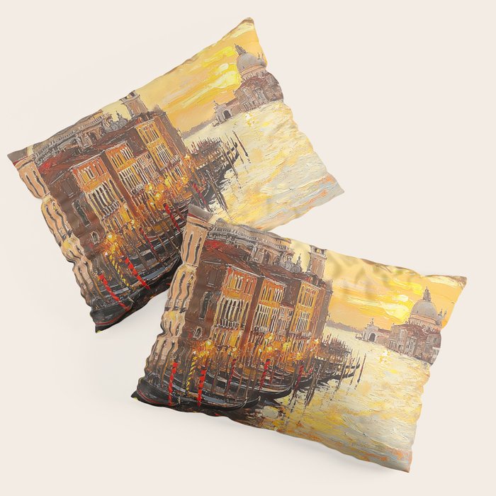 Reflections of a Venetian Dusk Pillow Sham Gallery Image 1