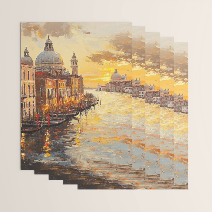 Reflections of a Venetian Dusk Wrapping Paper Gallery Image 3