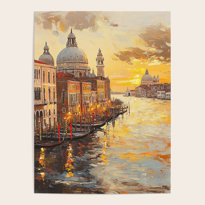 Reflections of a Venetian Dusk Poster Gallery Image 1