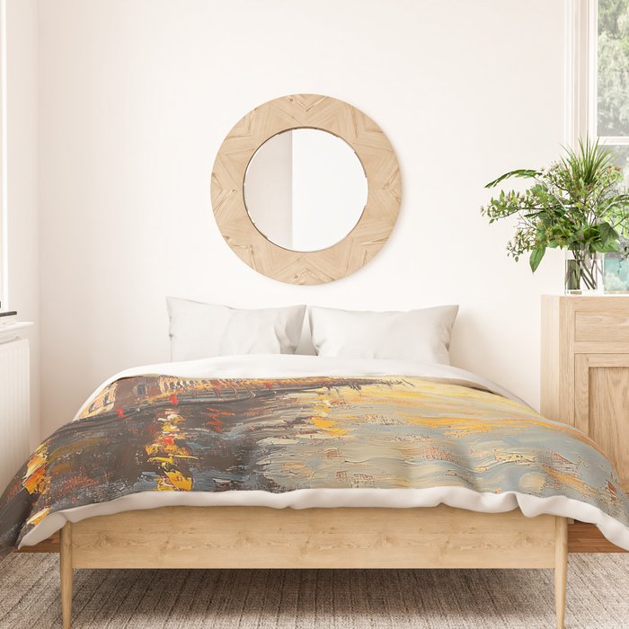 Reflections of a Venetian Dusk Duvet Cover Gallery Image 3