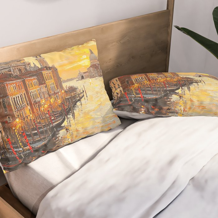 Reflections of a Venetian Dusk Pillow Sham Gallery Image 2