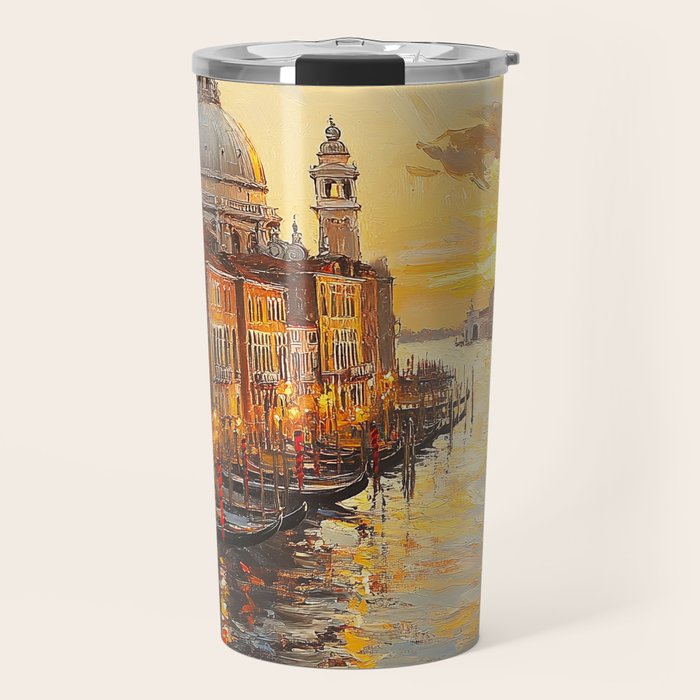 Reflections of a Venetian Dusk Travel Mug Gallery Image 1