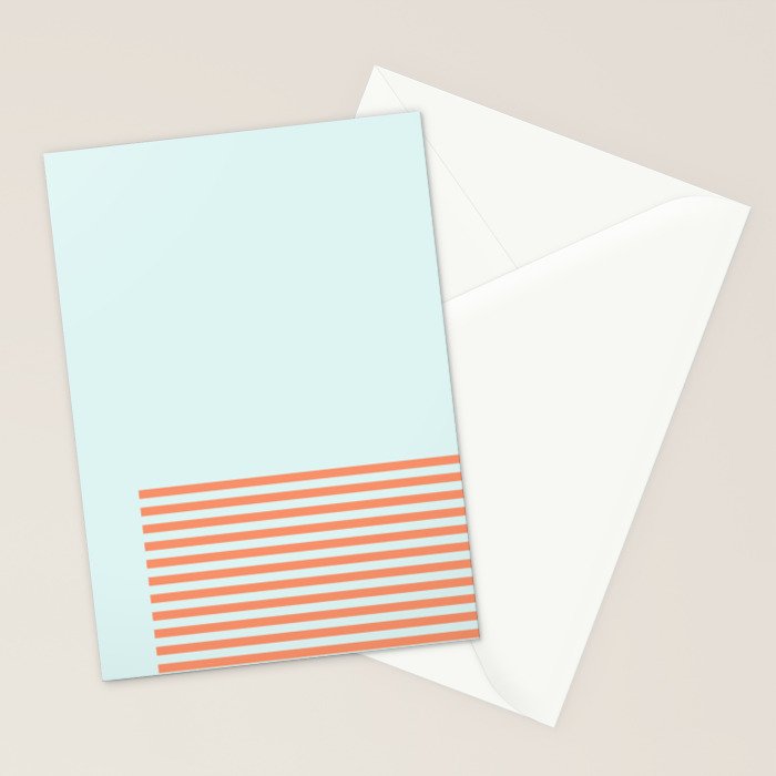 Beach Stripes Stationery Card Gallery Image 2