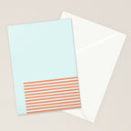 Beach Stripes Stationery Card Gallery Image 2