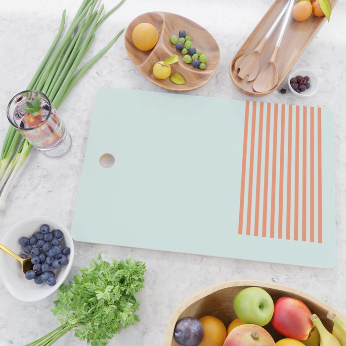 Beach Stripes Cutting Board Gallery Image 2
