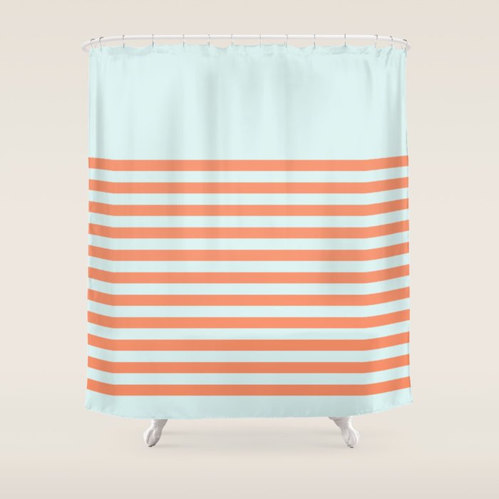 Beach Stripes Shower Curtain Gallery Image 1