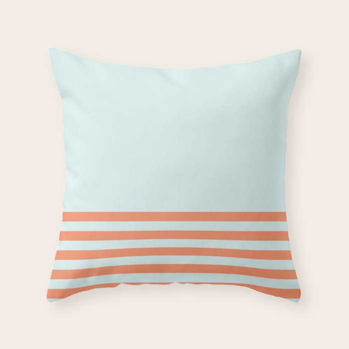 Beach Stripes Throw Pillow Gallery Image 6