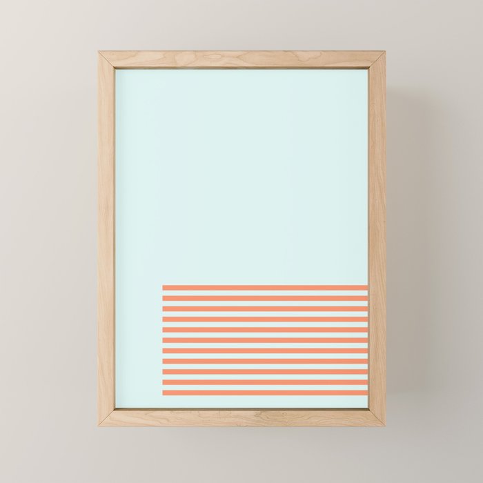 Beach Stripes Mini Art Print Gallery Image 1