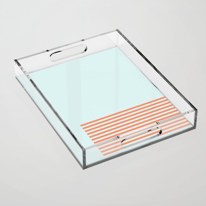 Beach Stripes Acrylic Tray Gallery Image 1