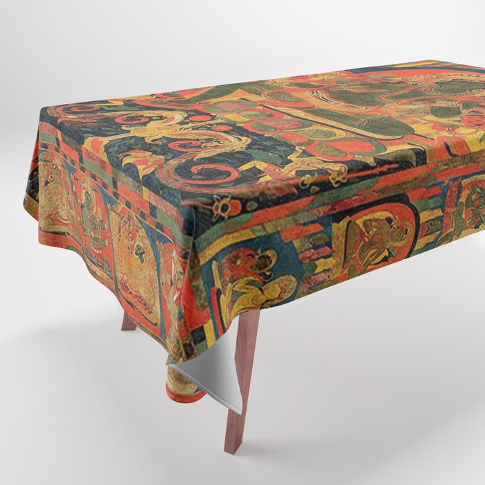 Hindu Krishna Tapestry Tablecloth Gallery Image 1