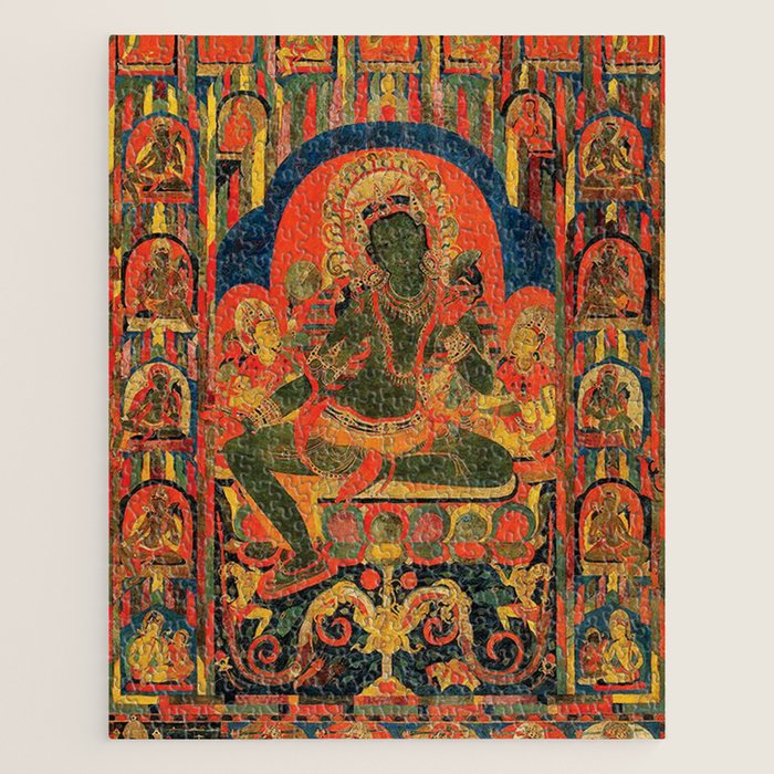 Hindu Krishna Tapestry Jigsaw Puzzle Gallery Image 1