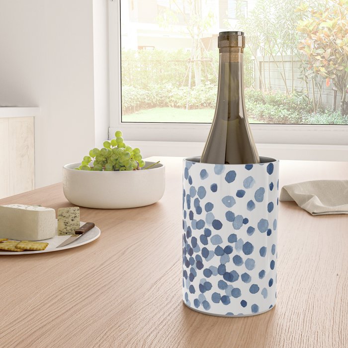 Explosion of Blue Confetti Wine Chiller Gallery Image 4