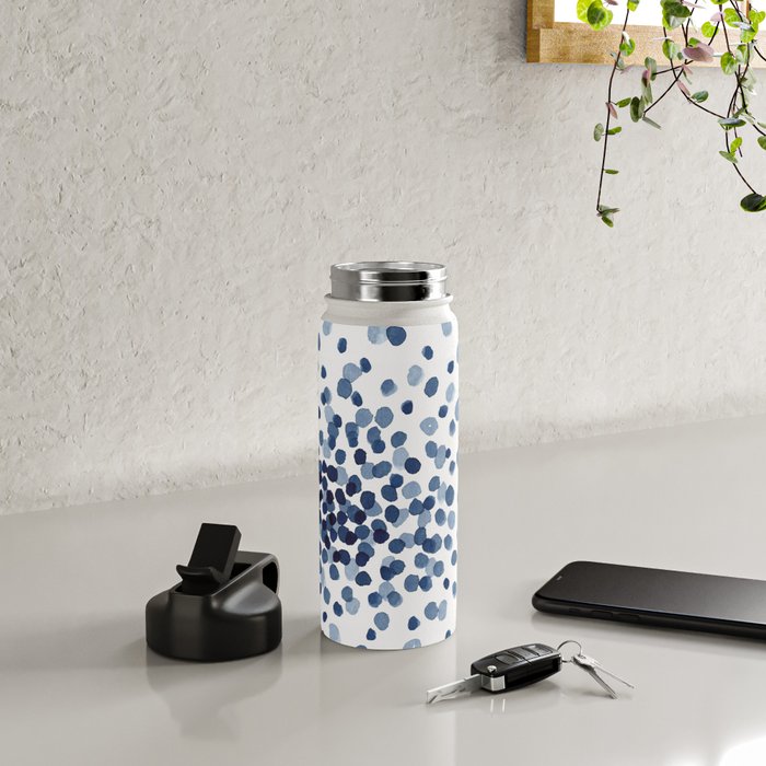 Explosion of Blue Confetti Water Bottle Gallery Image 4