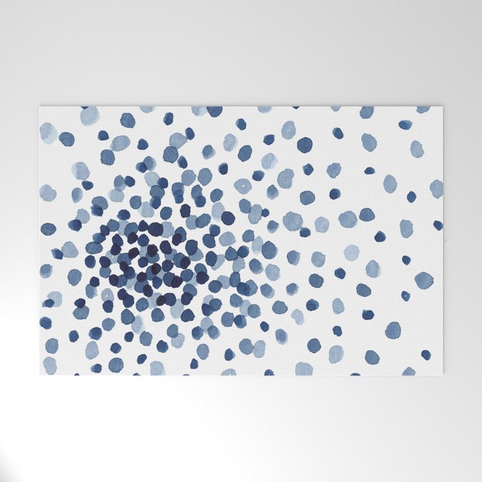 Explosion of Blue Confetti Welcome Mat Gallery Image 1
