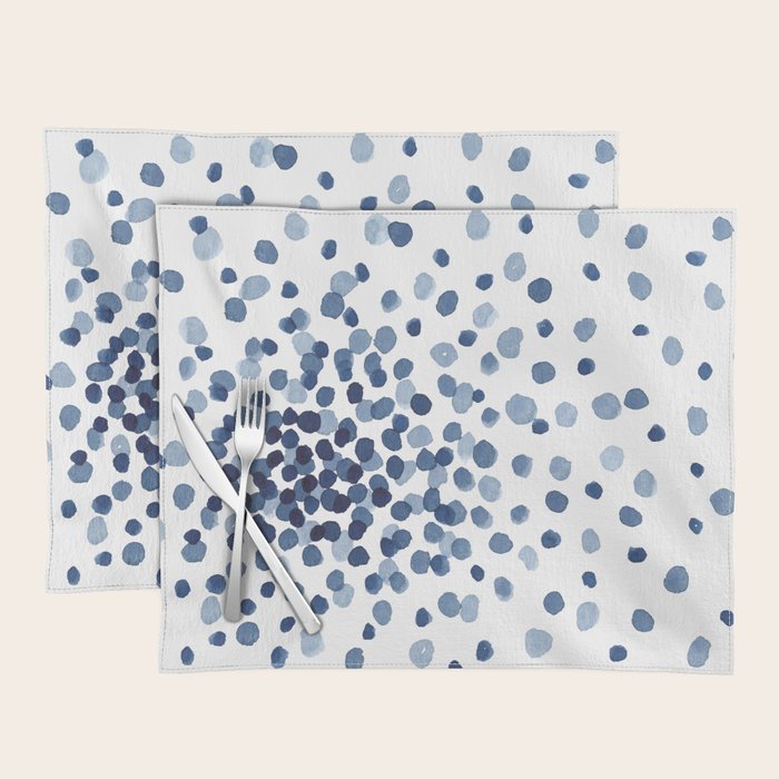 Explosion of Blue Confetti Placemat Gallery Image 1