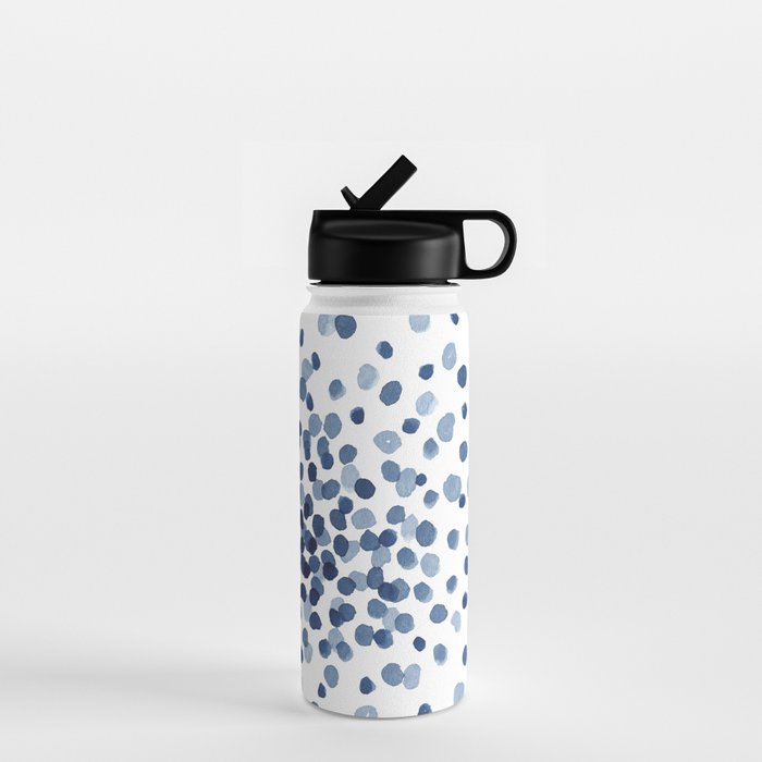 Explosion of Blue Confetti Water Bottle Gallery Image 1