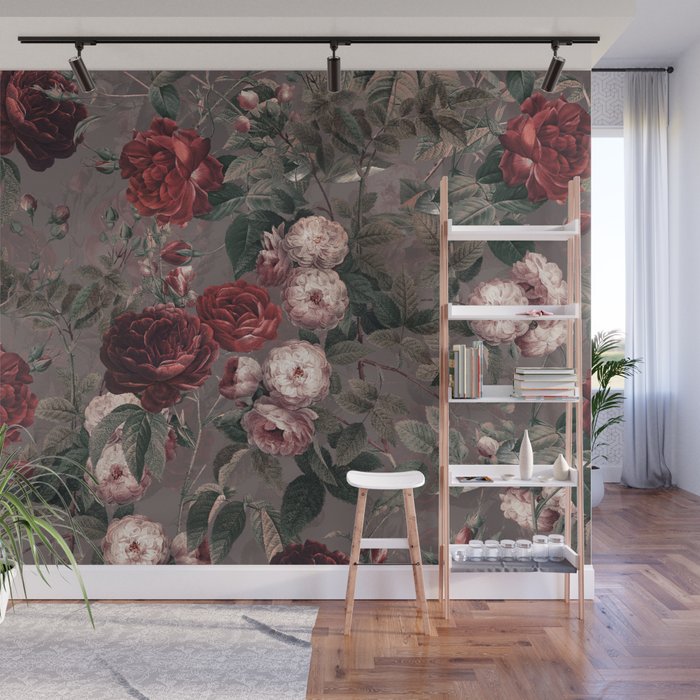 Roses in the Dark IV Wall Mural Gallery Image 1