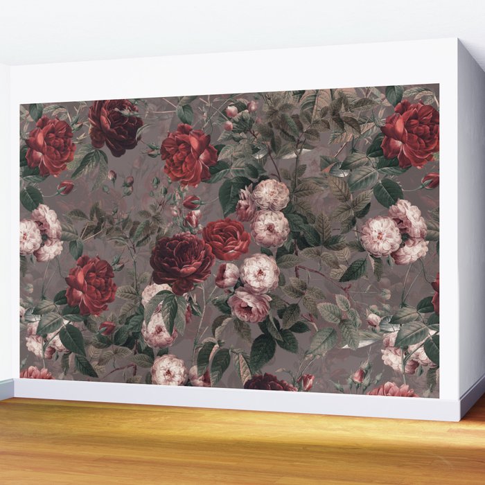 Roses in the Dark IV Wall Mural Gallery Image 2