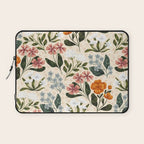 Wild Flowers ~ vol2.  vintage inspired botanical Laptop Sleeve Gallery Image 1
