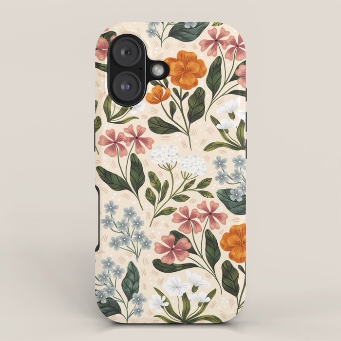 Wild Flowers ~ vol2.  vintage inspired botanical iPhone Case Gallery Image 1