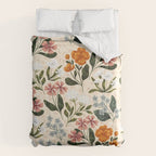 Wild Flowers ~ vol2.  vintage inspired botanical Comforter Gallery Image 6