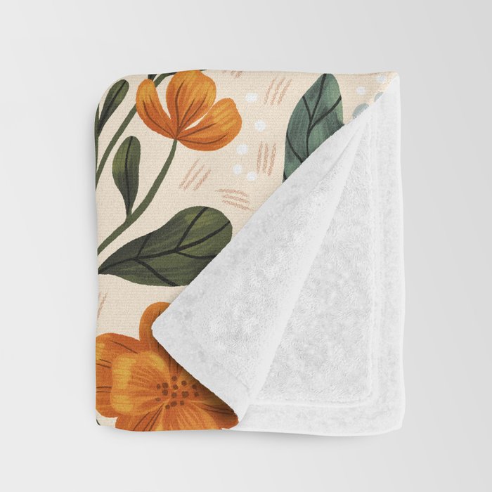 Wild Flowers ~ vol2.  vintage inspired botanical Throw Blanket Gallery Image 3