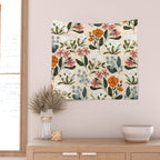 Wild Flowers ~ vol2.  vintage inspired botanical Wall Tapestry Gallery Image 2