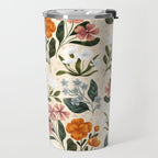 Wild Flowers ~ vol2.  vintage inspired botanical Travel Mug Gallery Image 2