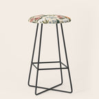 Wild Flowers ~ vol2.  vintage inspired botanical Stool Gallery Image 1