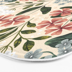 Wild Flowers ~ vol2.  vintage inspired botanical Bath Mat Gallery Image 3