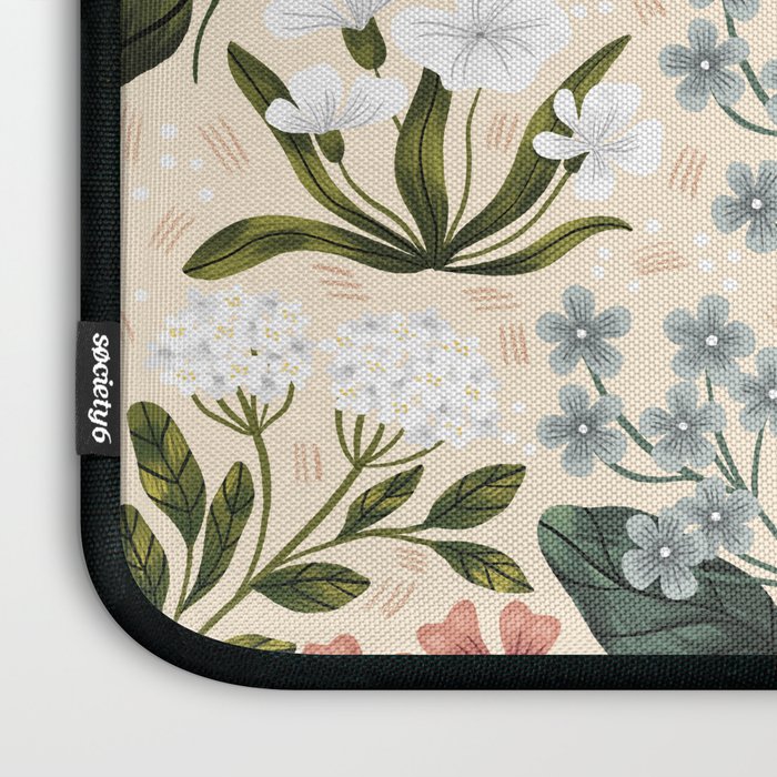 Wild Flowers ~ vol2.  vintage inspired botanical Laptop Sleeve Gallery Image 3
