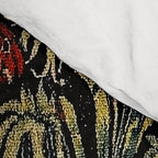 Medieval Unicorn Midnight Floral Garden Comforter Gallery Image 4