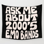 Ask Me About 2000's Emo Bands Wall Tapestry Gallery Image 4