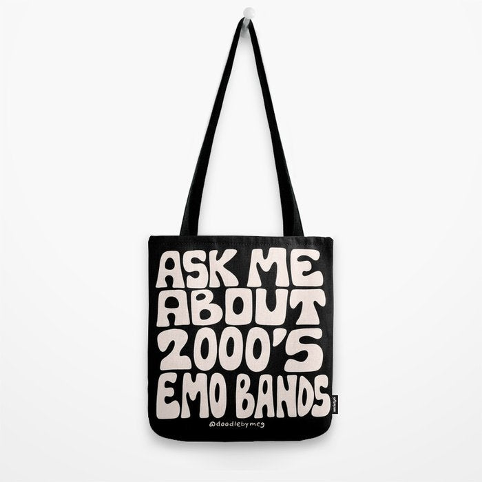 Ask Me About 2000's Emo Bands Tote Bag Gallery Image 2